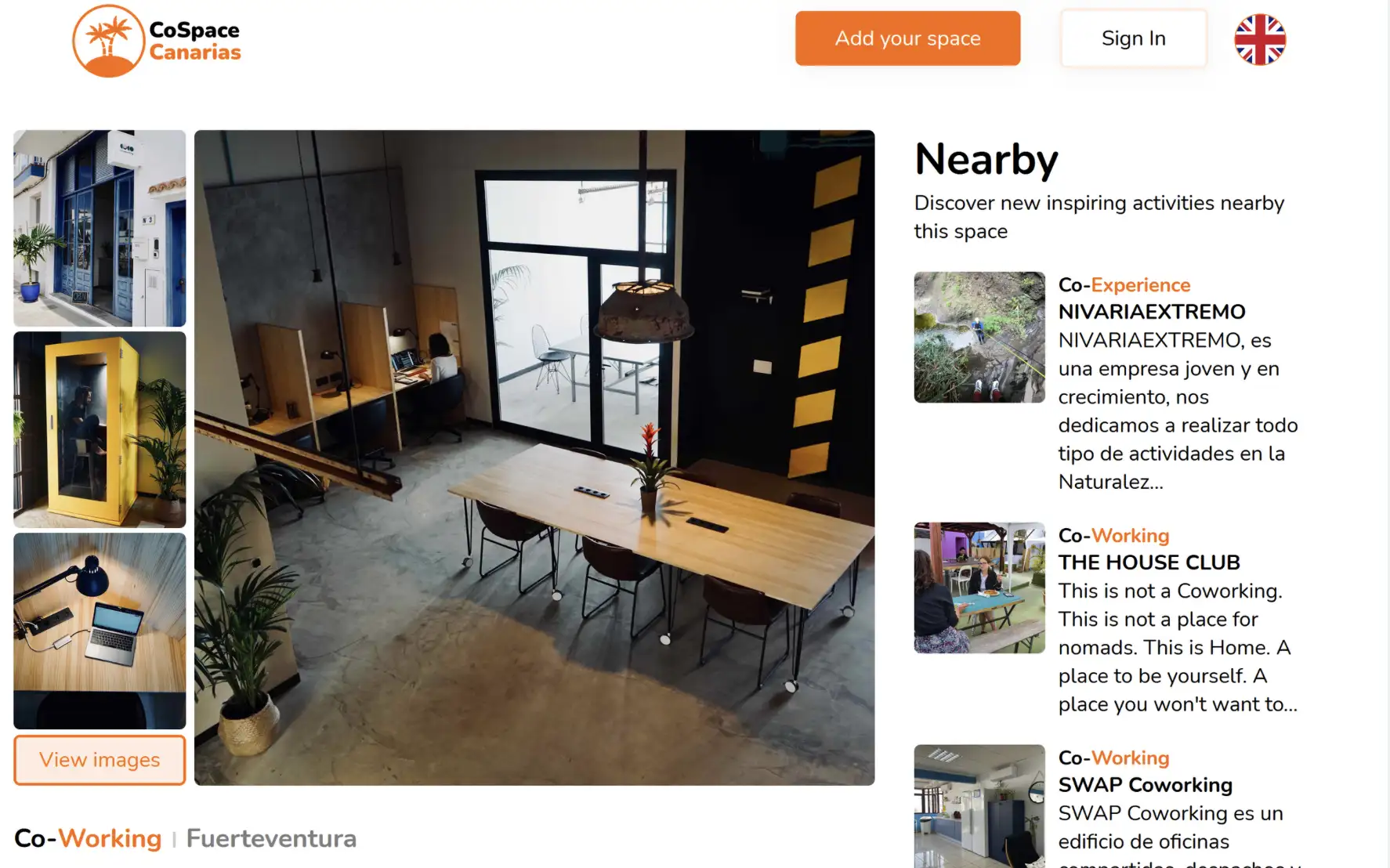 CoSpace - Website UI